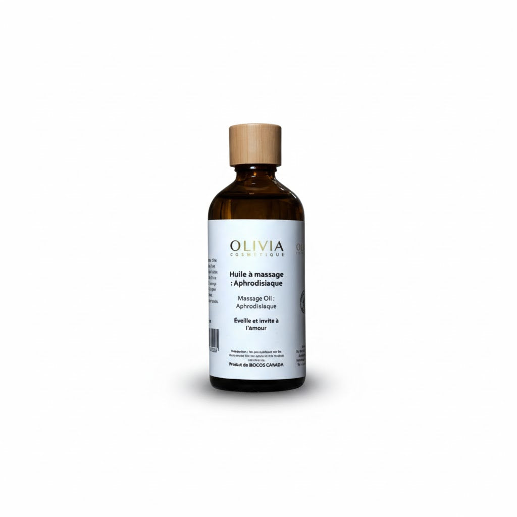 Huile de massage Aphrodisiaque - Olivia Cosmtique Biocos Canada Huile de massage Aphrodisiaque - Olivia Cosmtique Biocos Canada