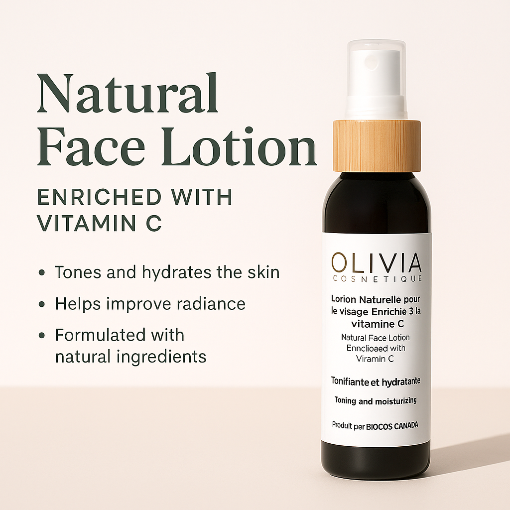 Lotion Naturelle pour le Visage Enrichie à la Vitamine C