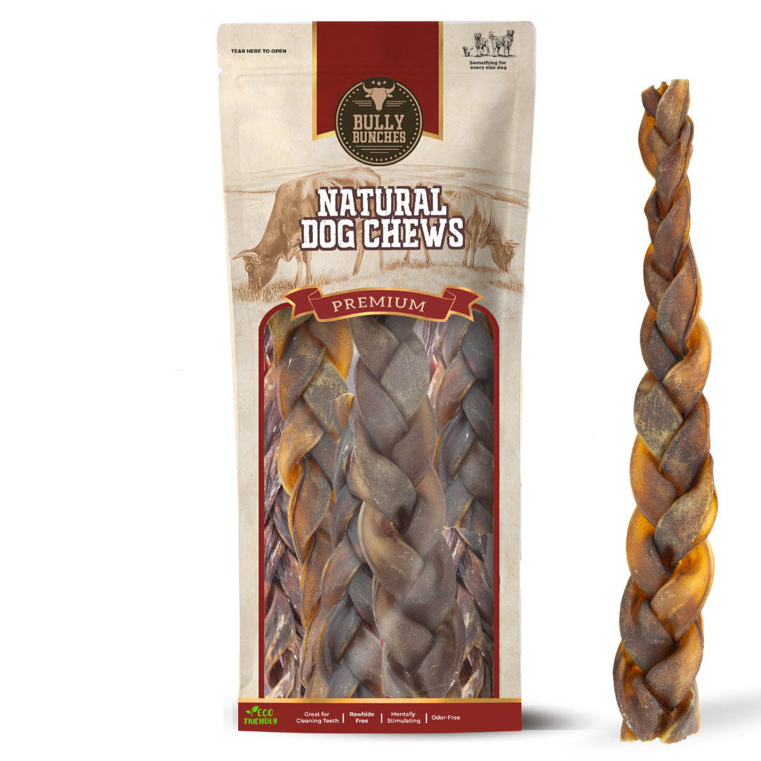 12" Braided Collagen Stick