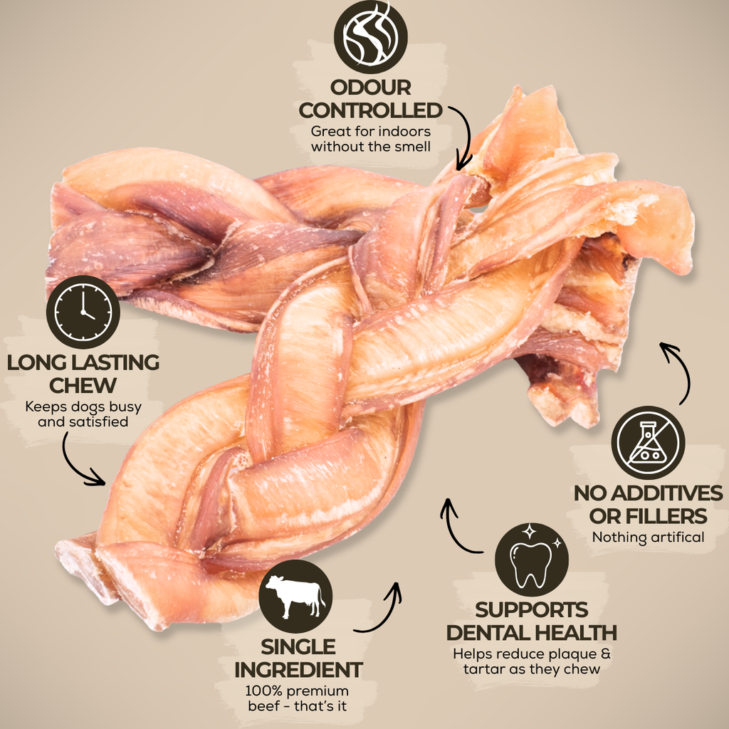 Bâtonnets de bœuf tressés Monster de 6 po