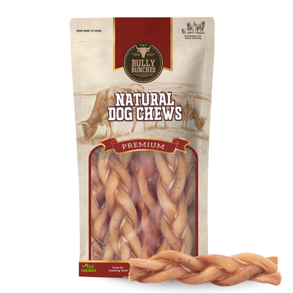 Bâtonnets de bœuf tressés standards naturels 6 po