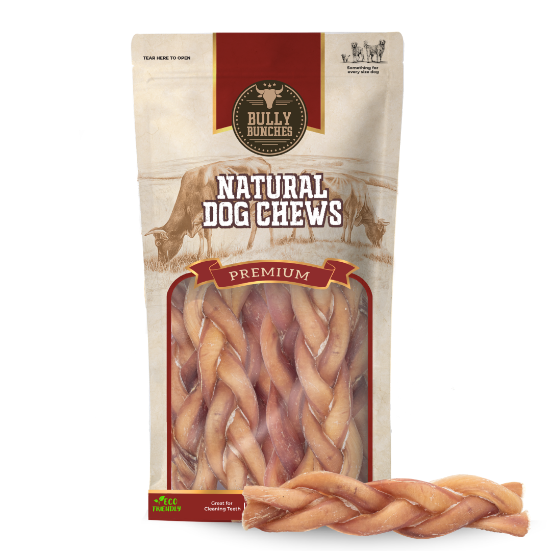 Bâtonnets de bœuf tressés standards naturels 6 po