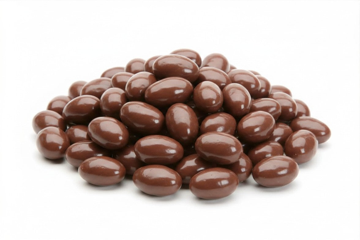 Amandes enrobées de chocolat au lait