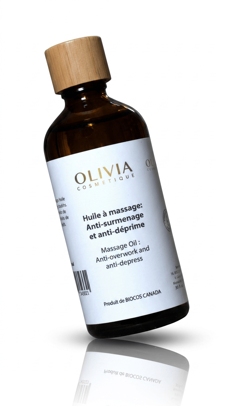 Anti-overwork and anti-depression massage oil