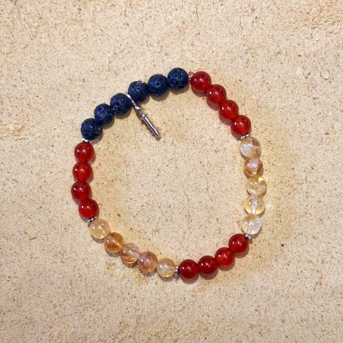 Bracelet Citrine - Cornaline