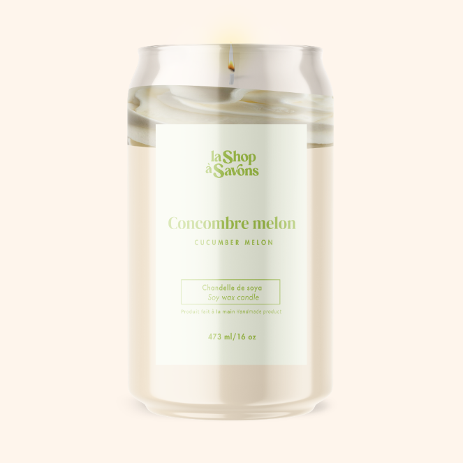 Chandelle de soya 16 oz - Concombre melon
