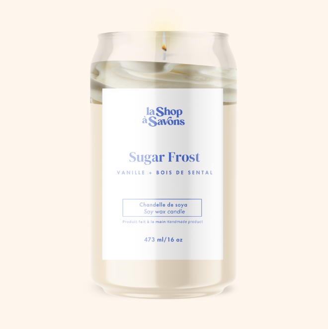 16 oz soy candle - Sugar Frost 