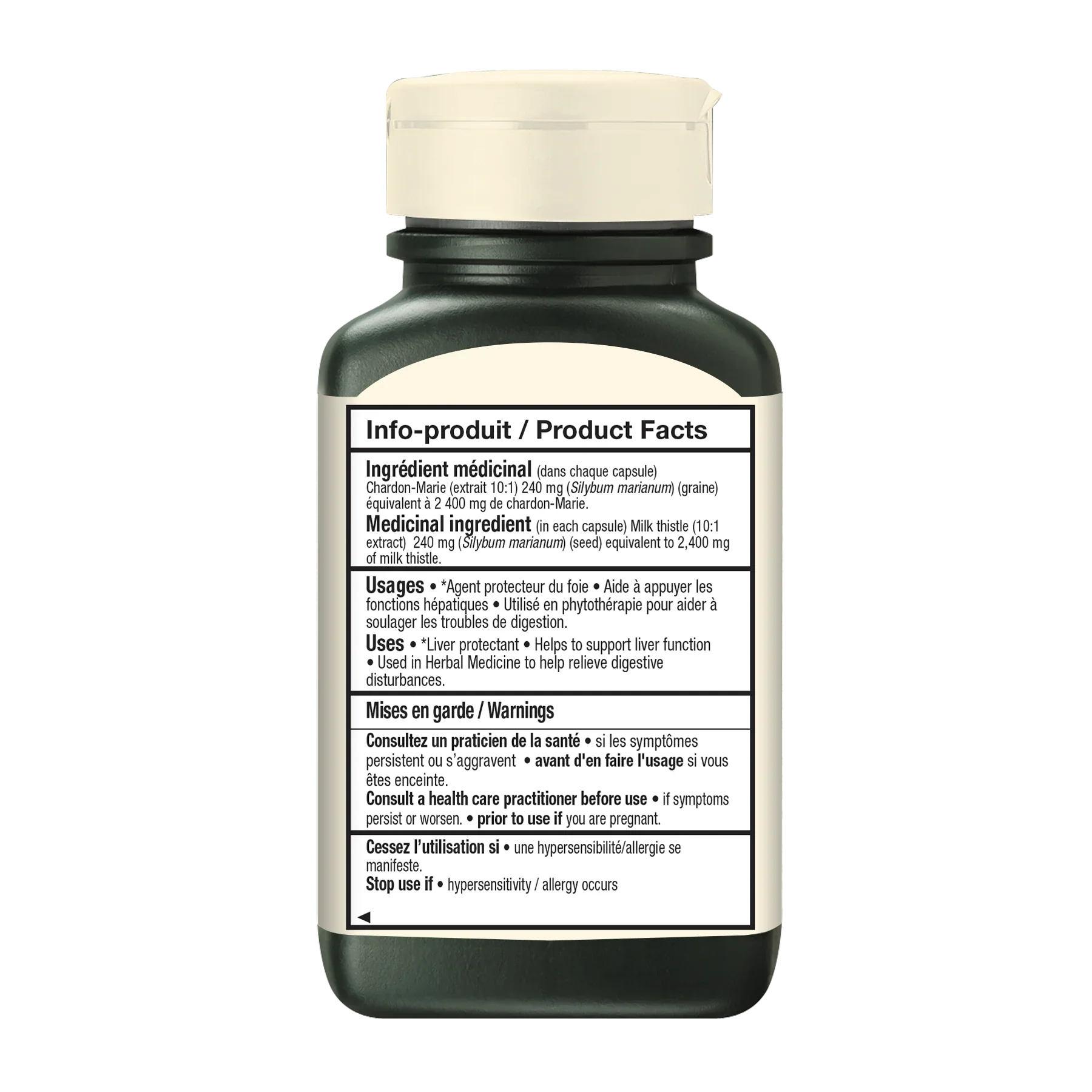 Chardon-marie en capsules