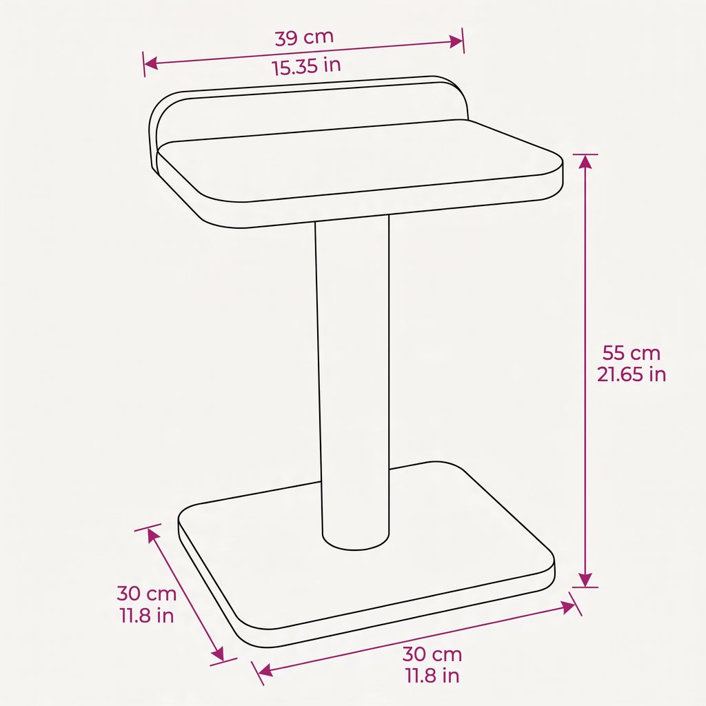 Plywood Cat Tree – 1 Tier