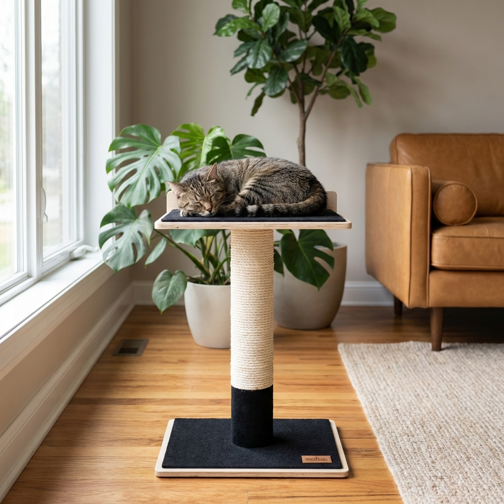 Plywood Cat Tree – 1 Tier