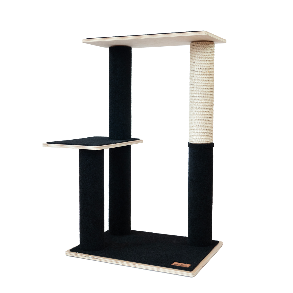 Plywood Cat Tree – 2 Tiers