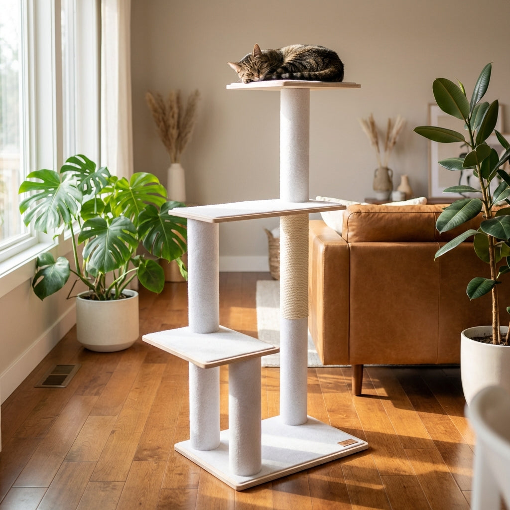 Plywood Cat Tree – 3 Tiers