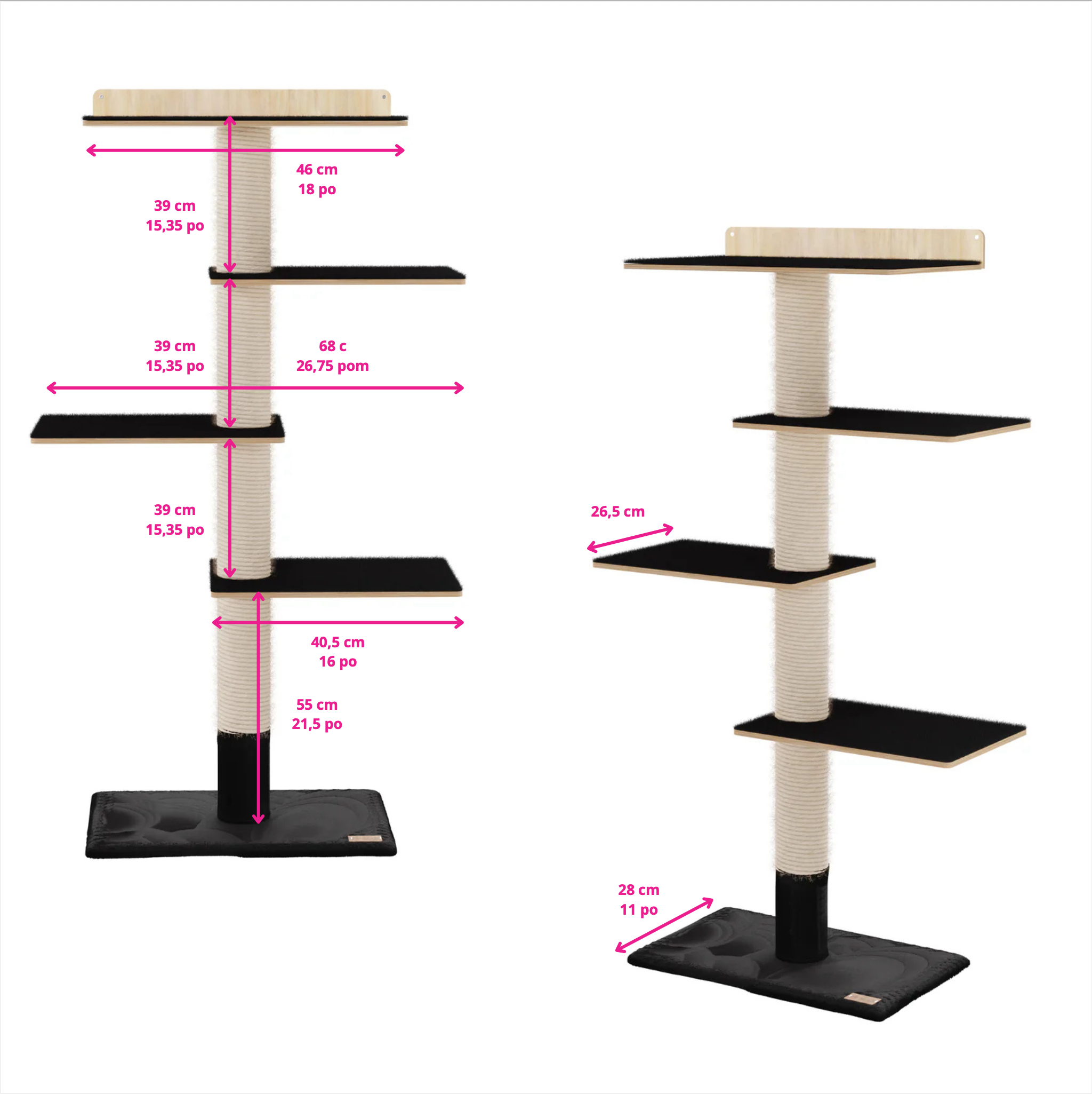 Kit Mural Noba – Parcours mural complet pour chats