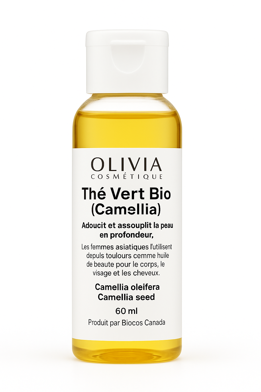 Huile de thé vert (Camellia) biologique