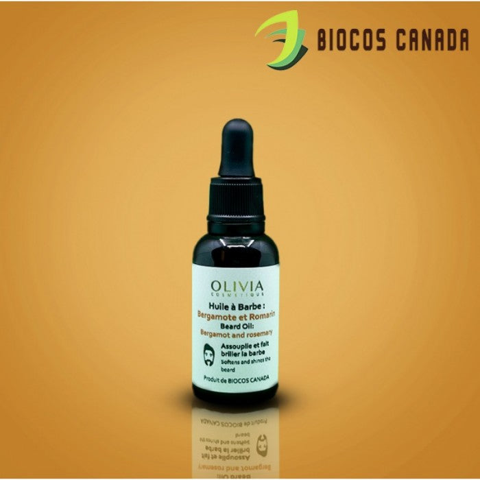 Huile à Barbe Bergamote & Romarin