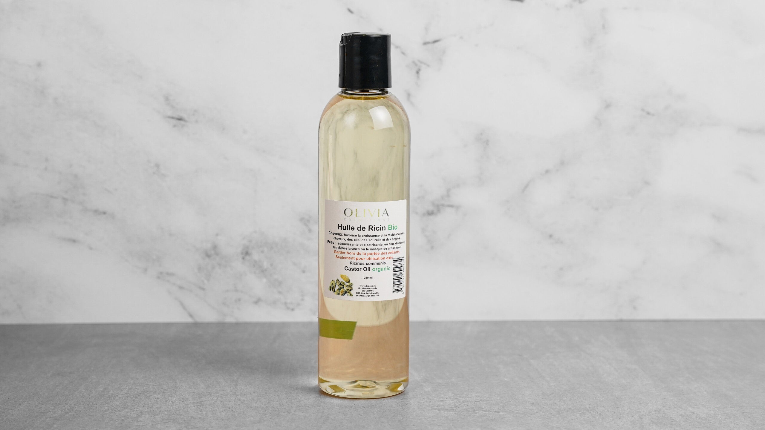 Huile de ricin biologique