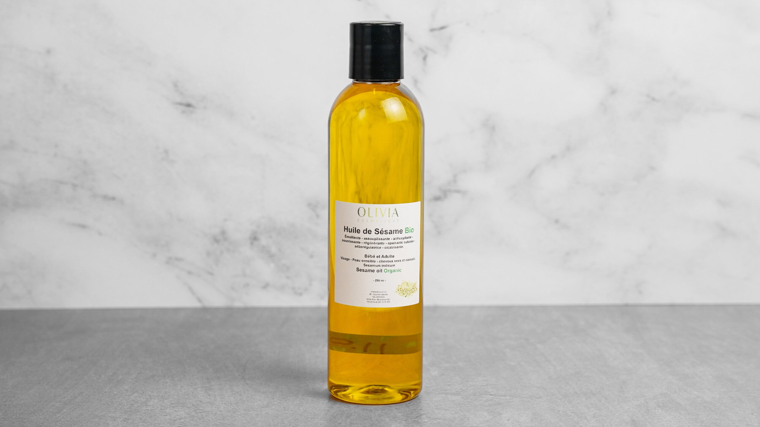 Huile de sésame biologique