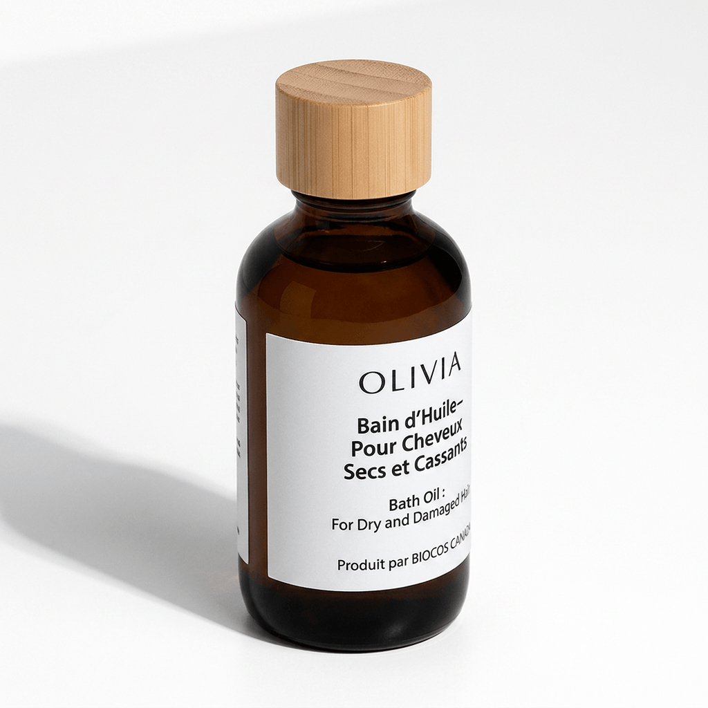 Huile pour cheveux secs et cassants olivia