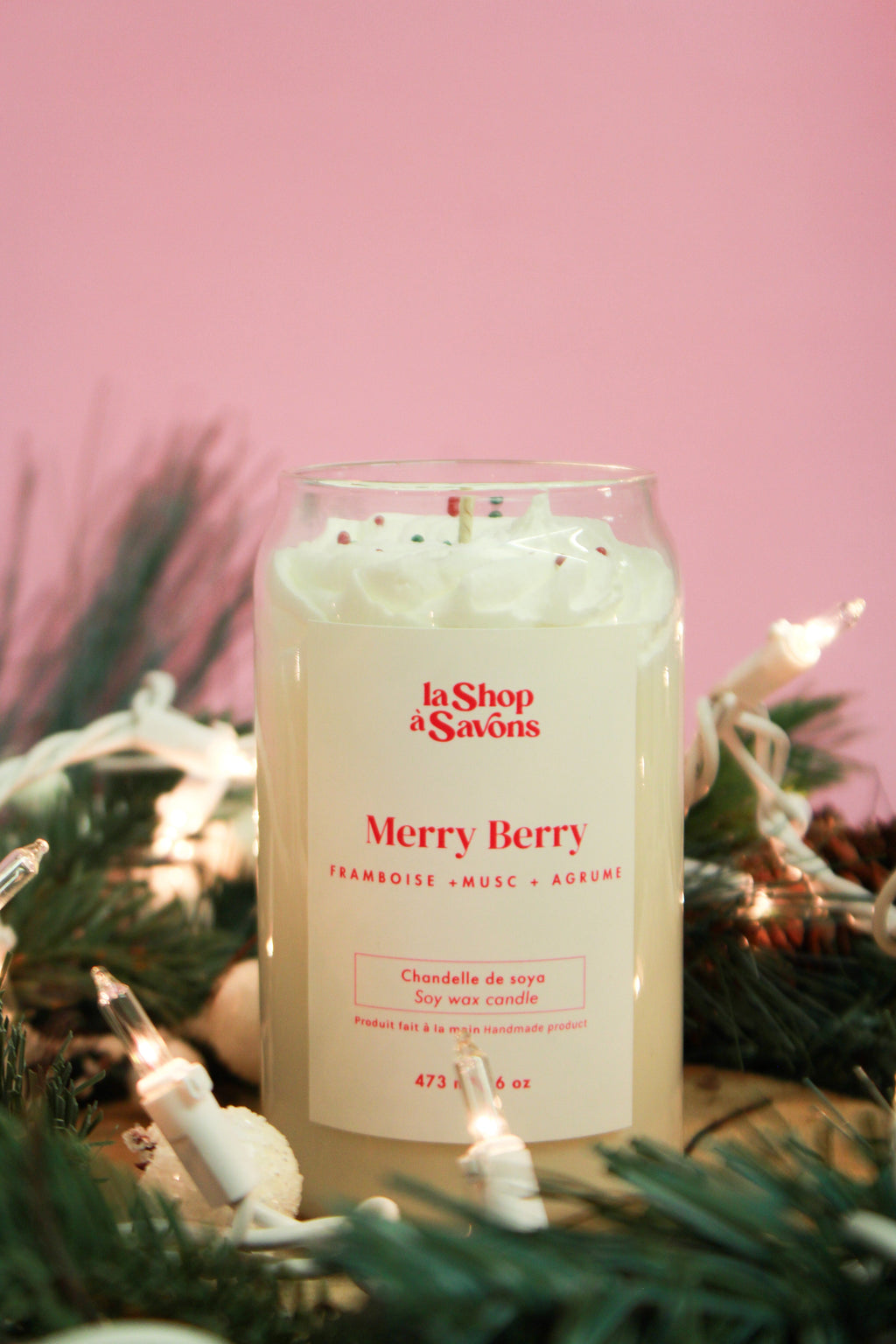 Soy Candle 16 oz - Merry Berry 