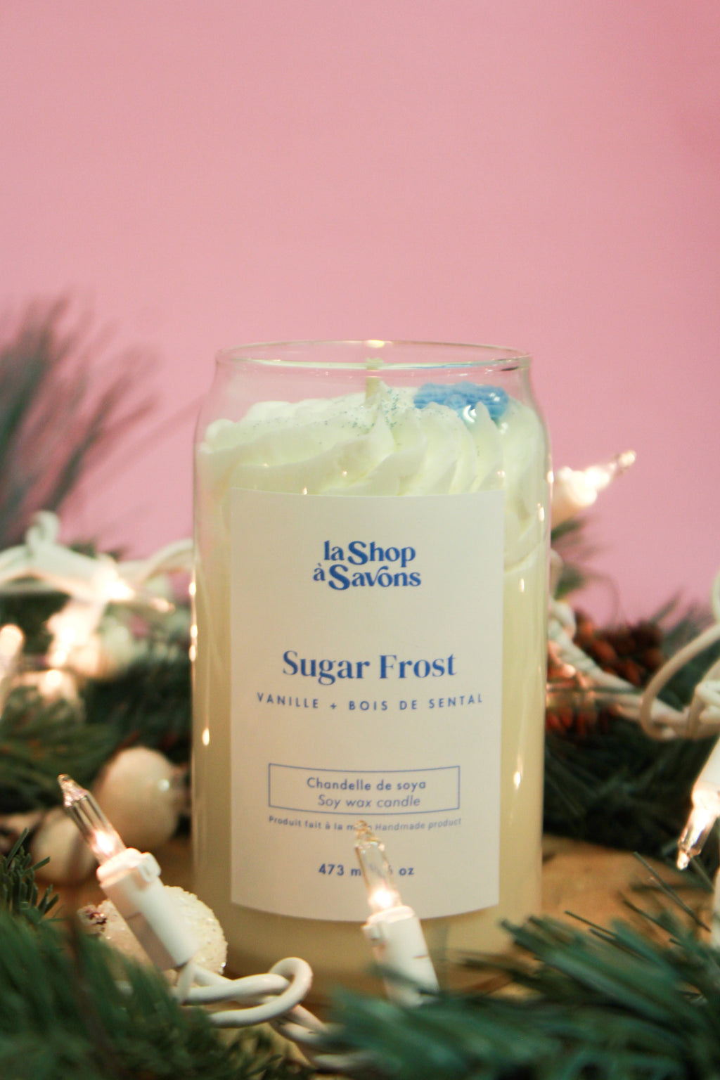 16 oz soy candle - Sugar Frost 
