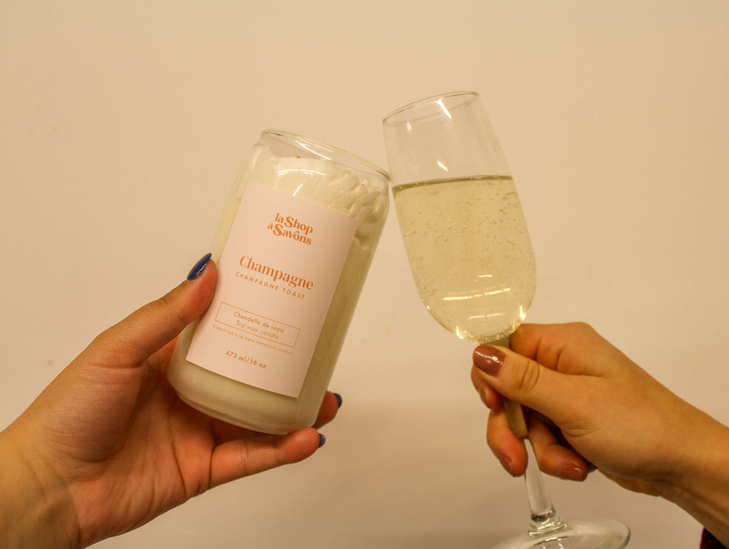 Chandelle de soya 16 oz - Champagne