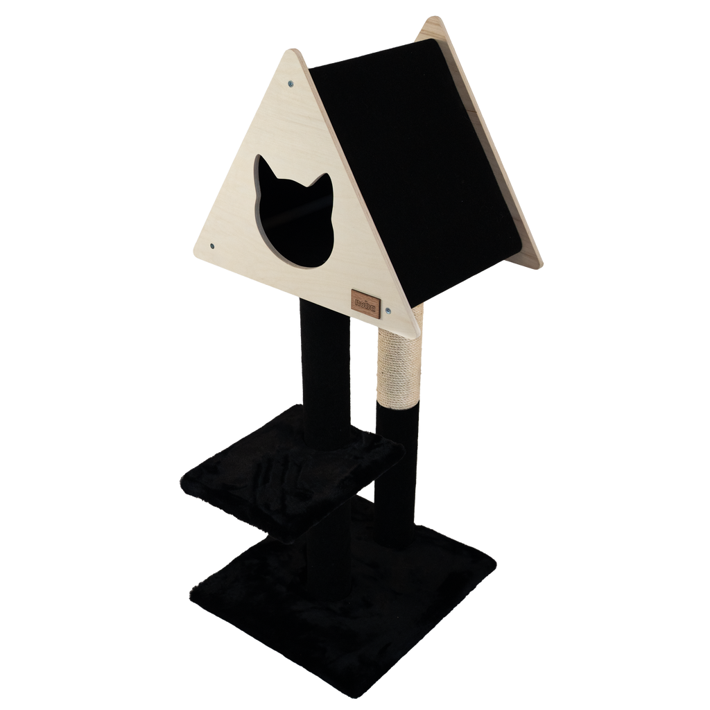 Teepee Hideout – Arbre à chats Deluxe à 2 niveaux
