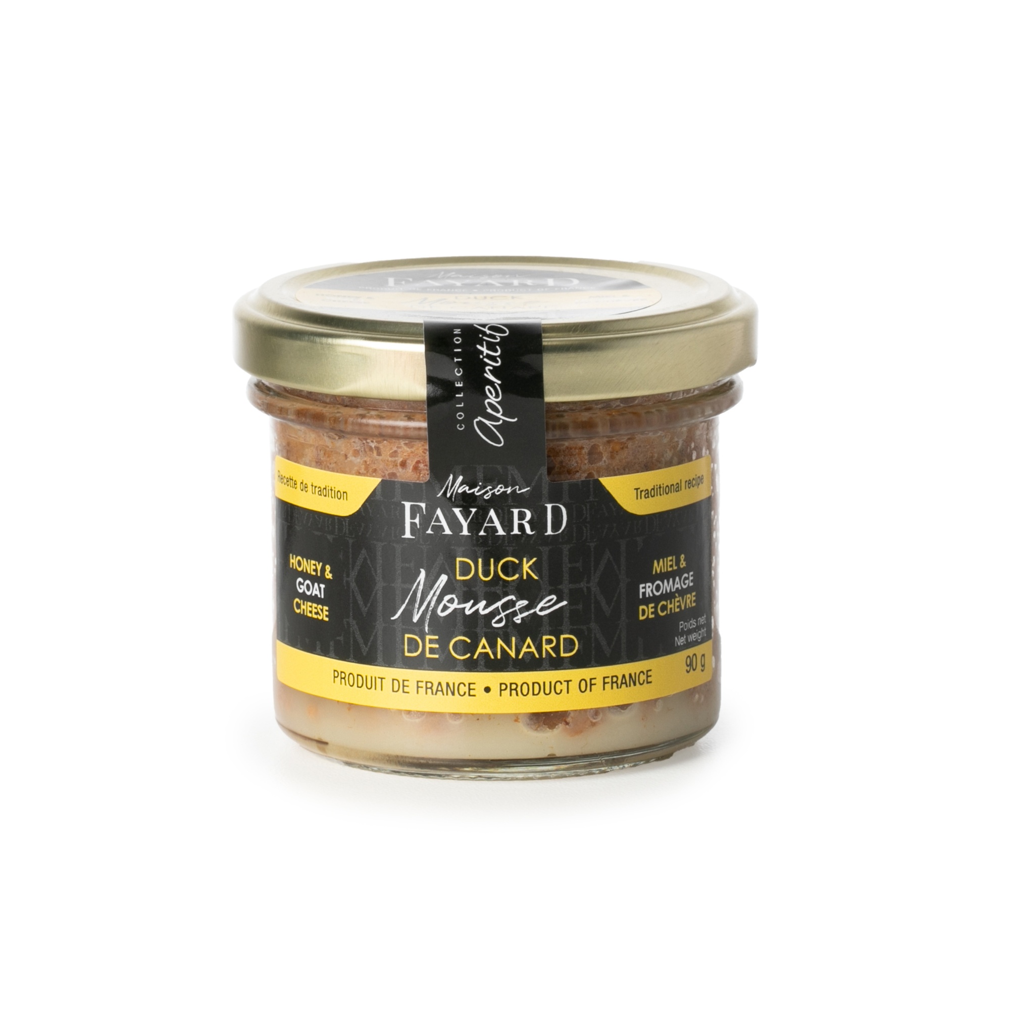 Duck Mousse with Honey & Goat Cheese