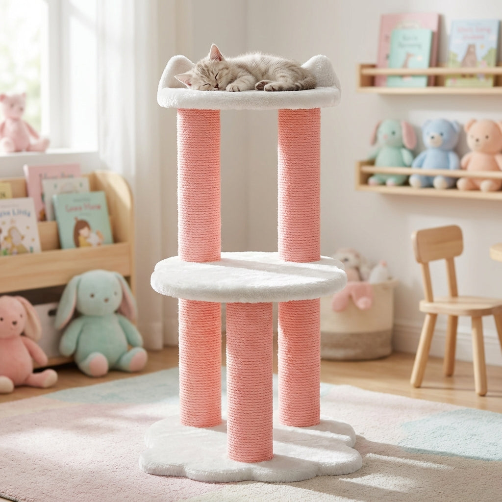 Cat Tree Relaxation – 2 Levels