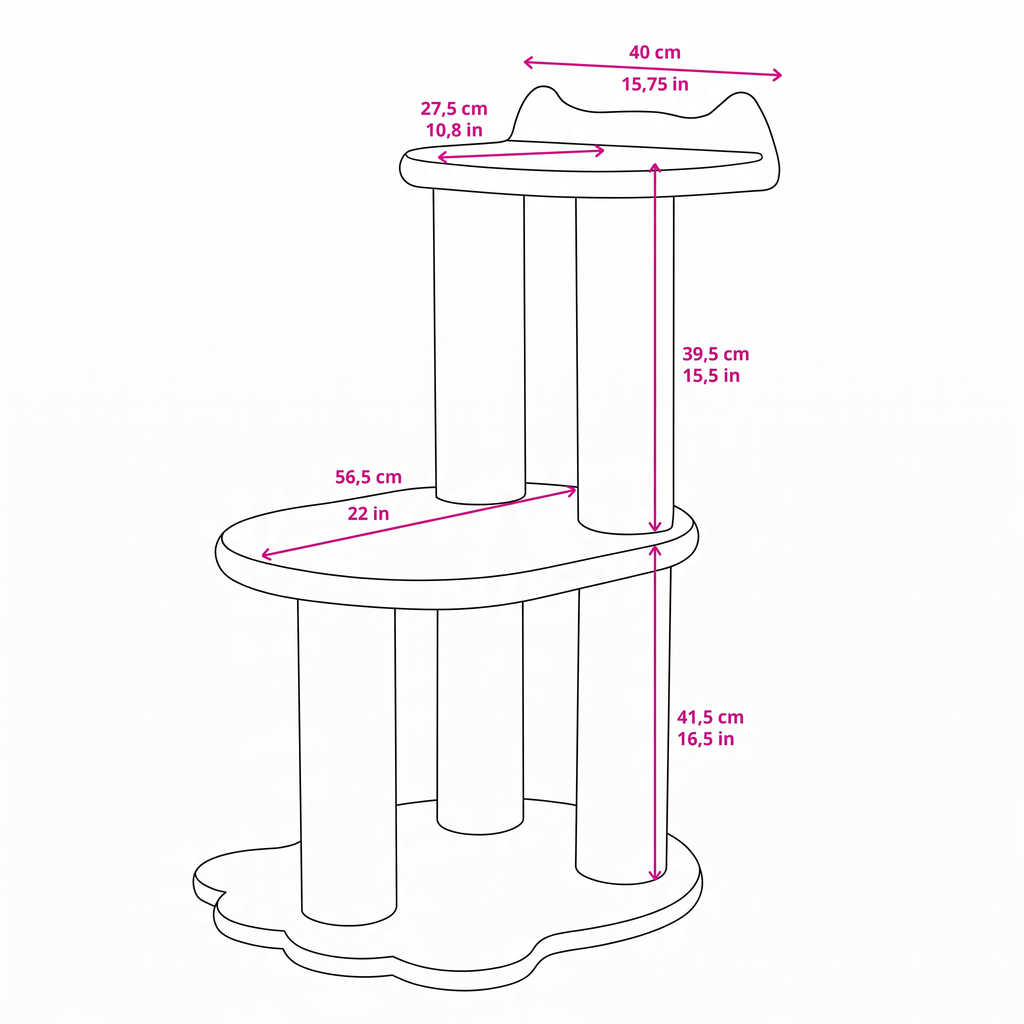 Cat Tree Relaxation – 2 Levels