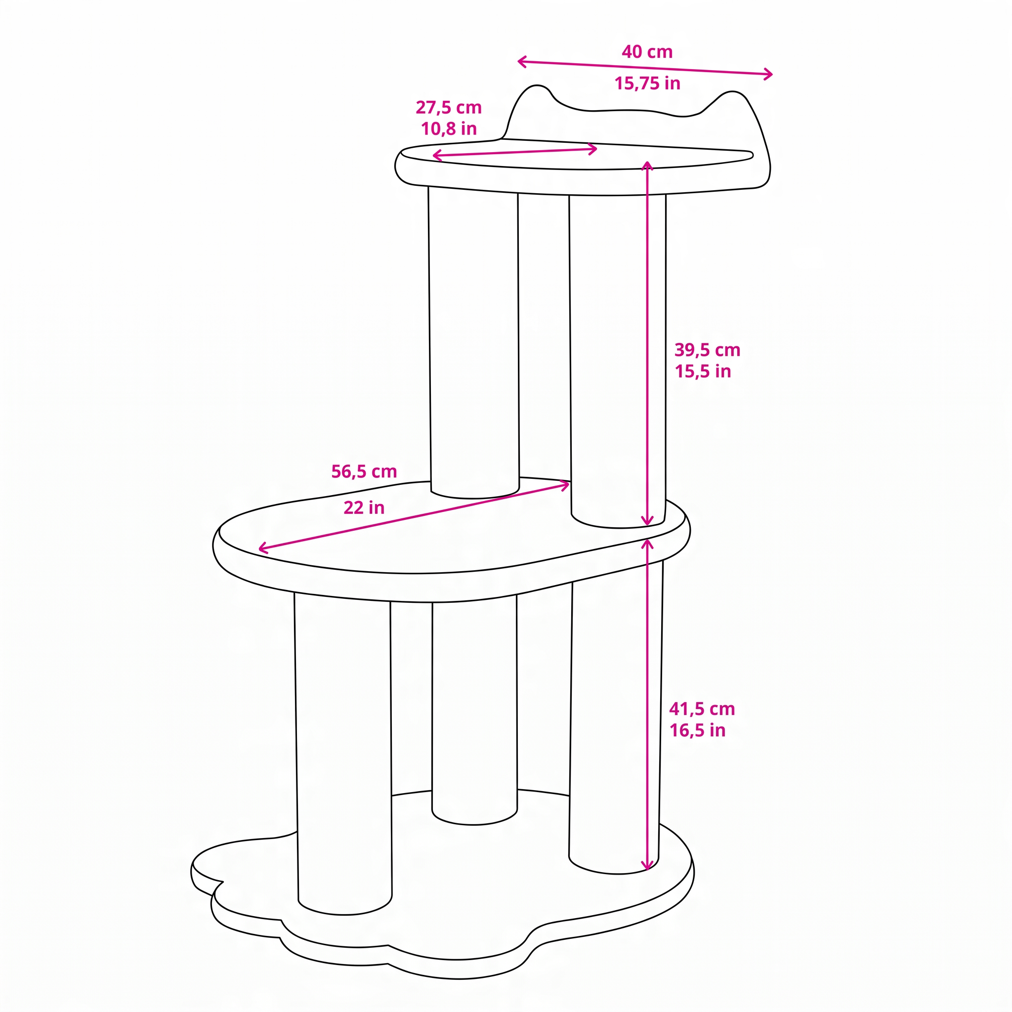 Cat Tree Relaxation – 2 Levels