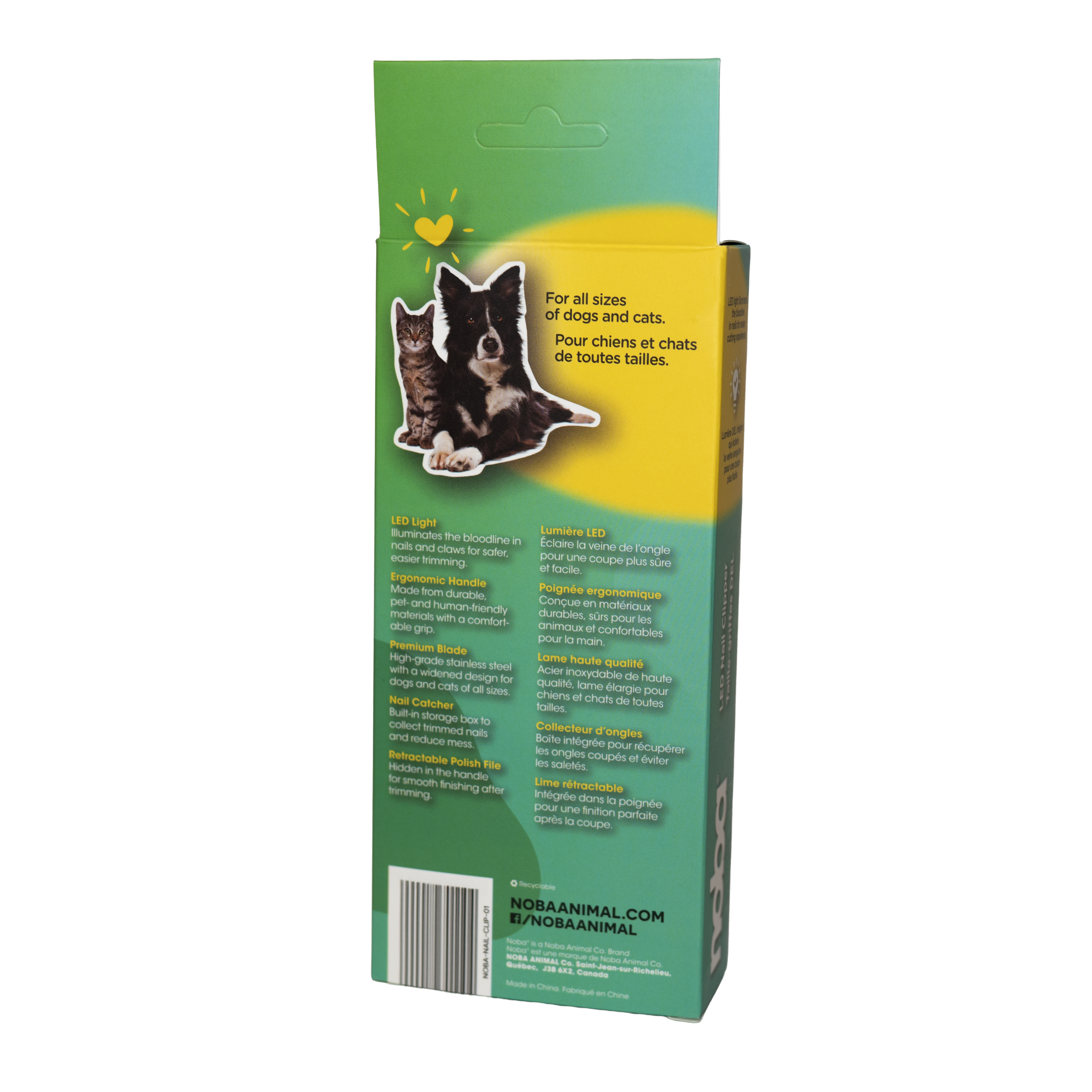 Nail clippers for cats and dogs