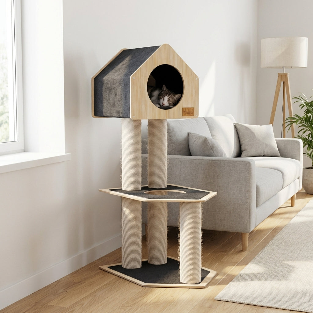 Condo Hideout – Arbre à chat à 2 niveaux