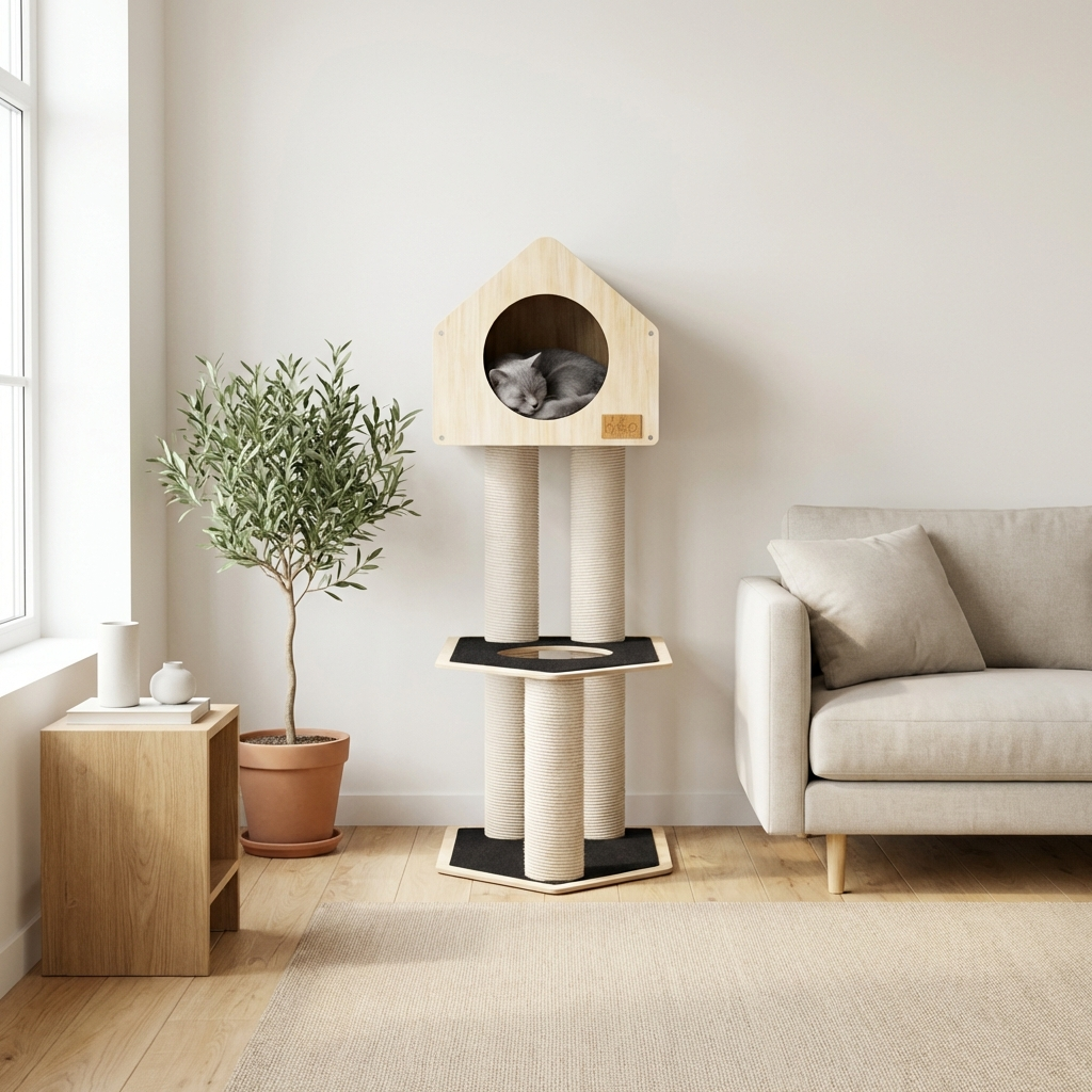 Condo Hideout – Arbre à chat à 2 niveaux