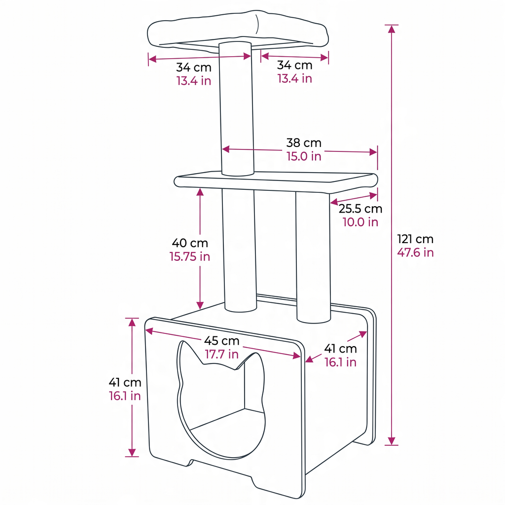 3-Tier Deluxe Cat Tree