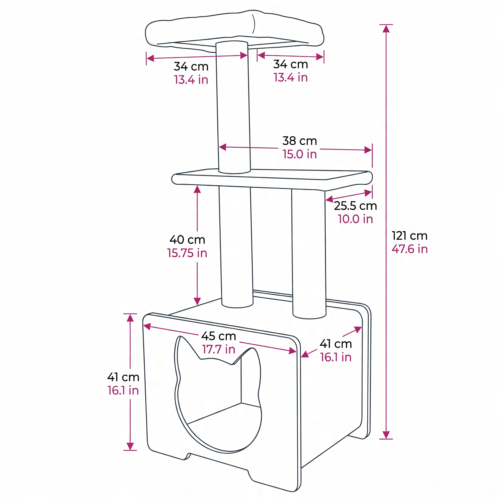 3-Tier Deluxe Cat Tree