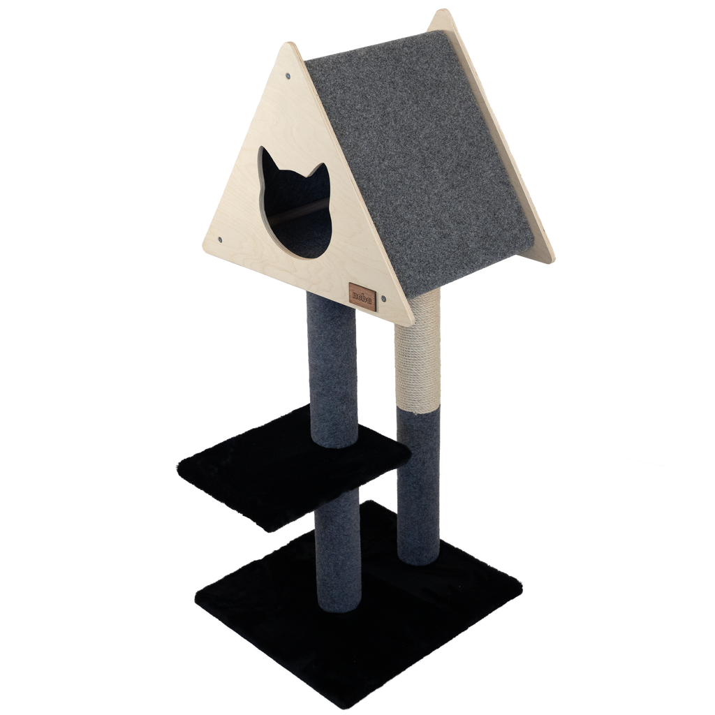 Teepee Hideout – Arbre à chats Deluxe à 2 niveaux