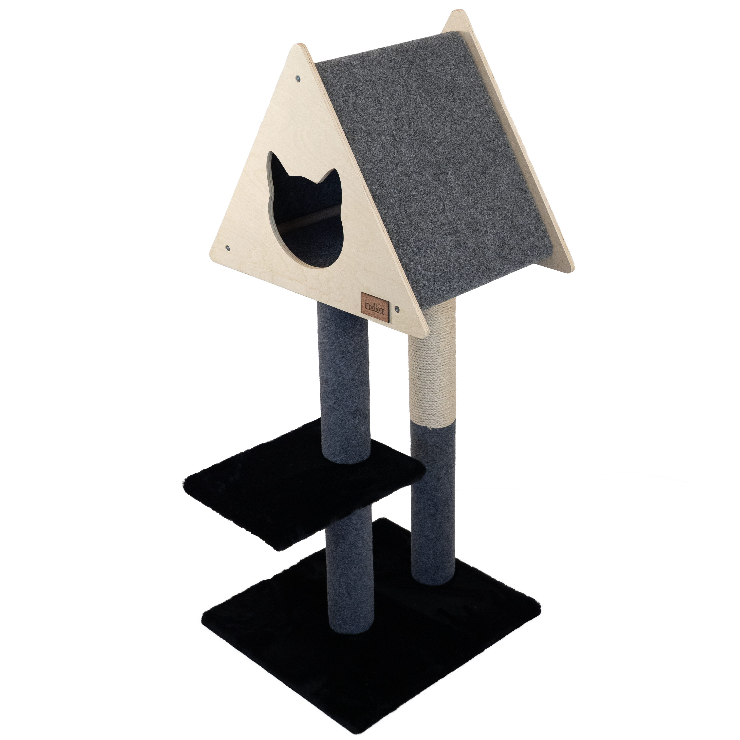 Teepee Hideout – Arbre à chats Deluxe à 2 niveaux