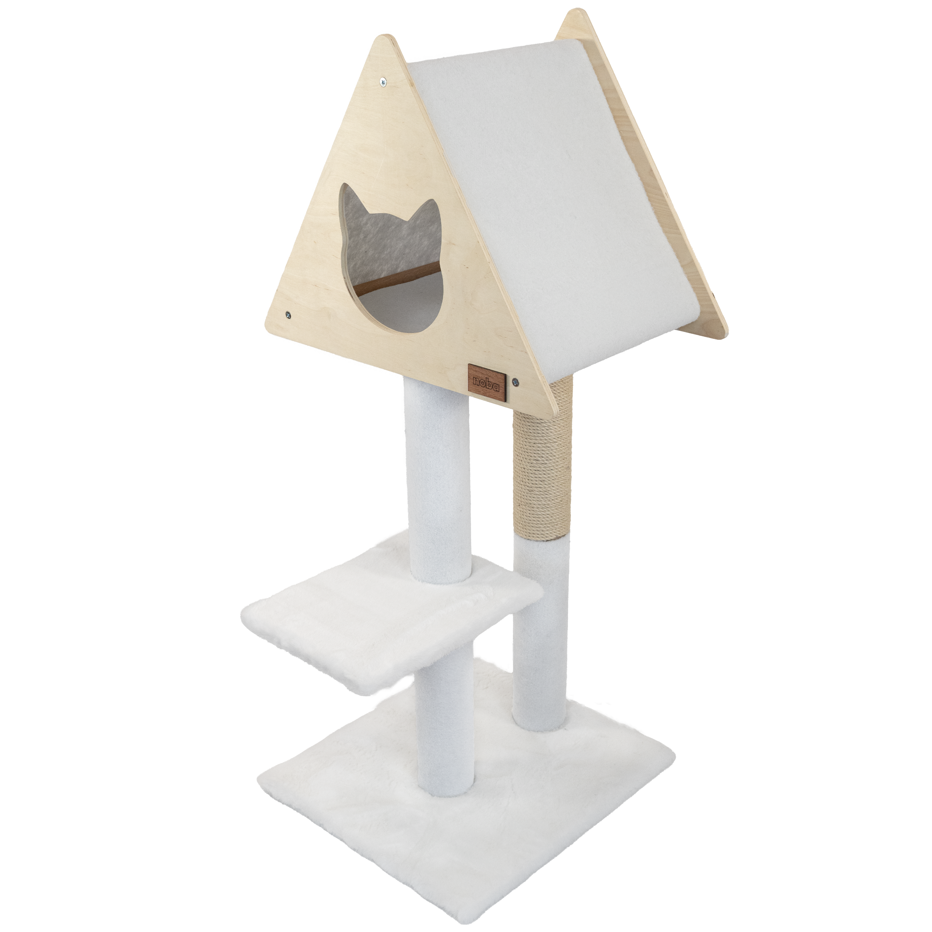 Teepee Hideout – Arbre à chats Deluxe à 2 niveaux