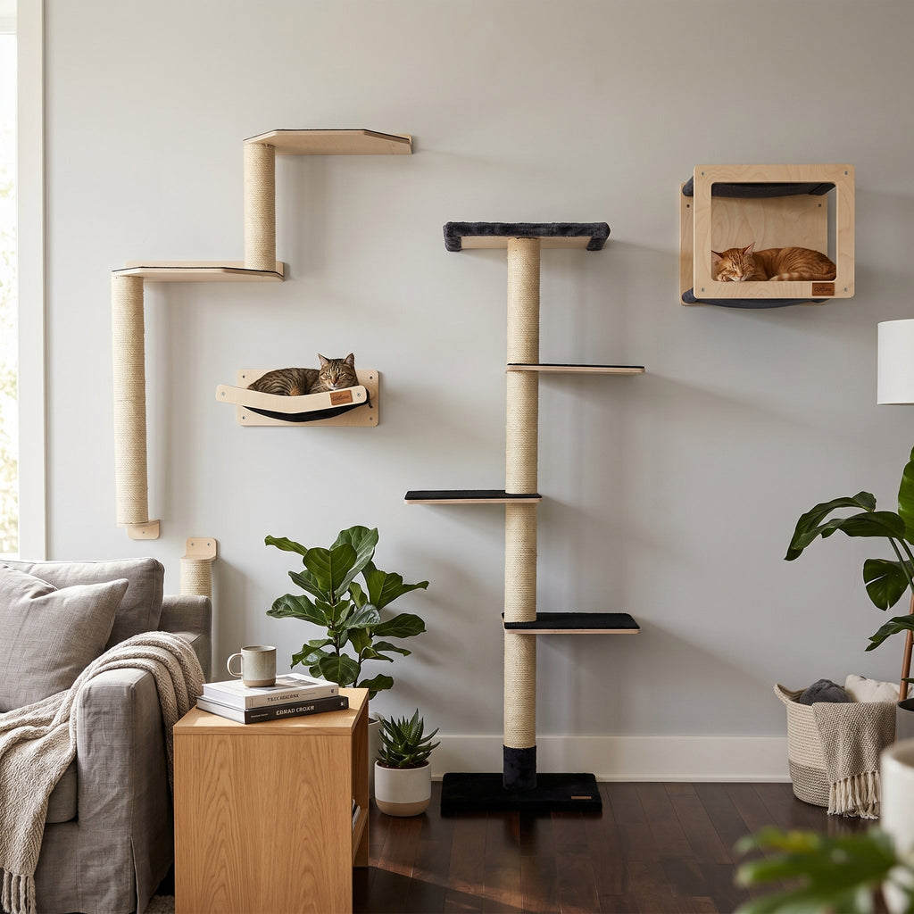 Kit Mural Noba – Parcours mural complet pour chats