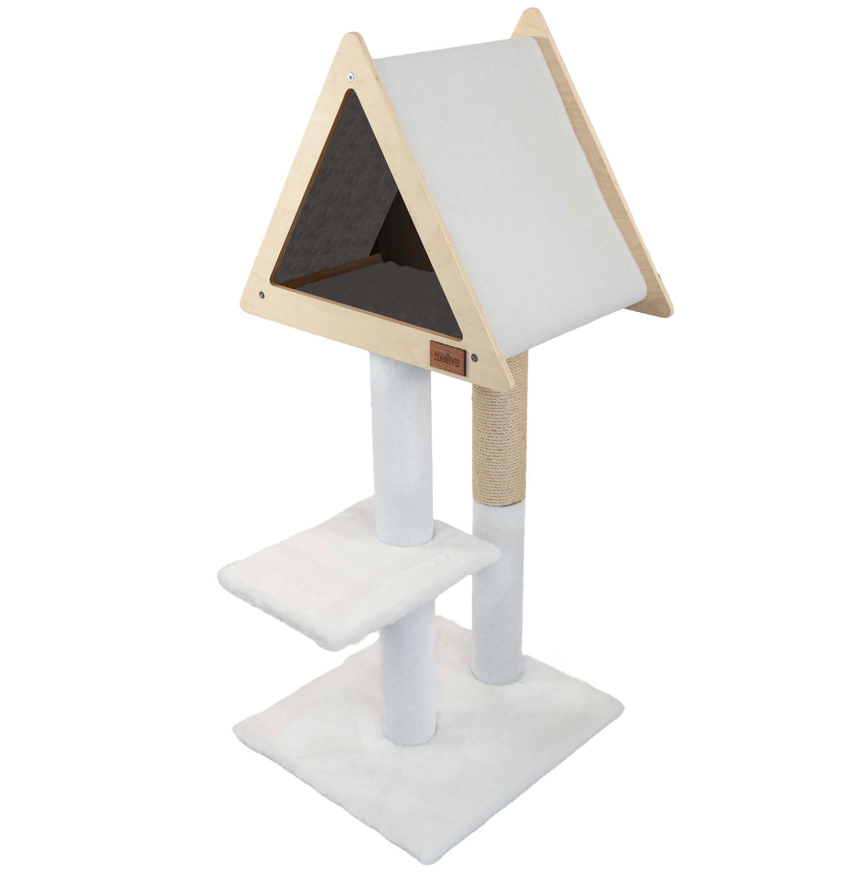 Teepee Hideout – Arbre à chats Deluxe à 2 niveaux