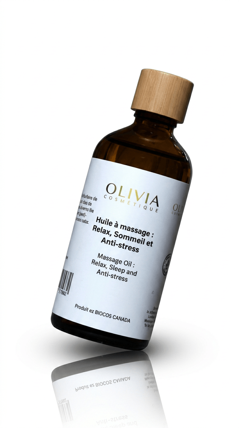Relaxing and anti-stress massage oil