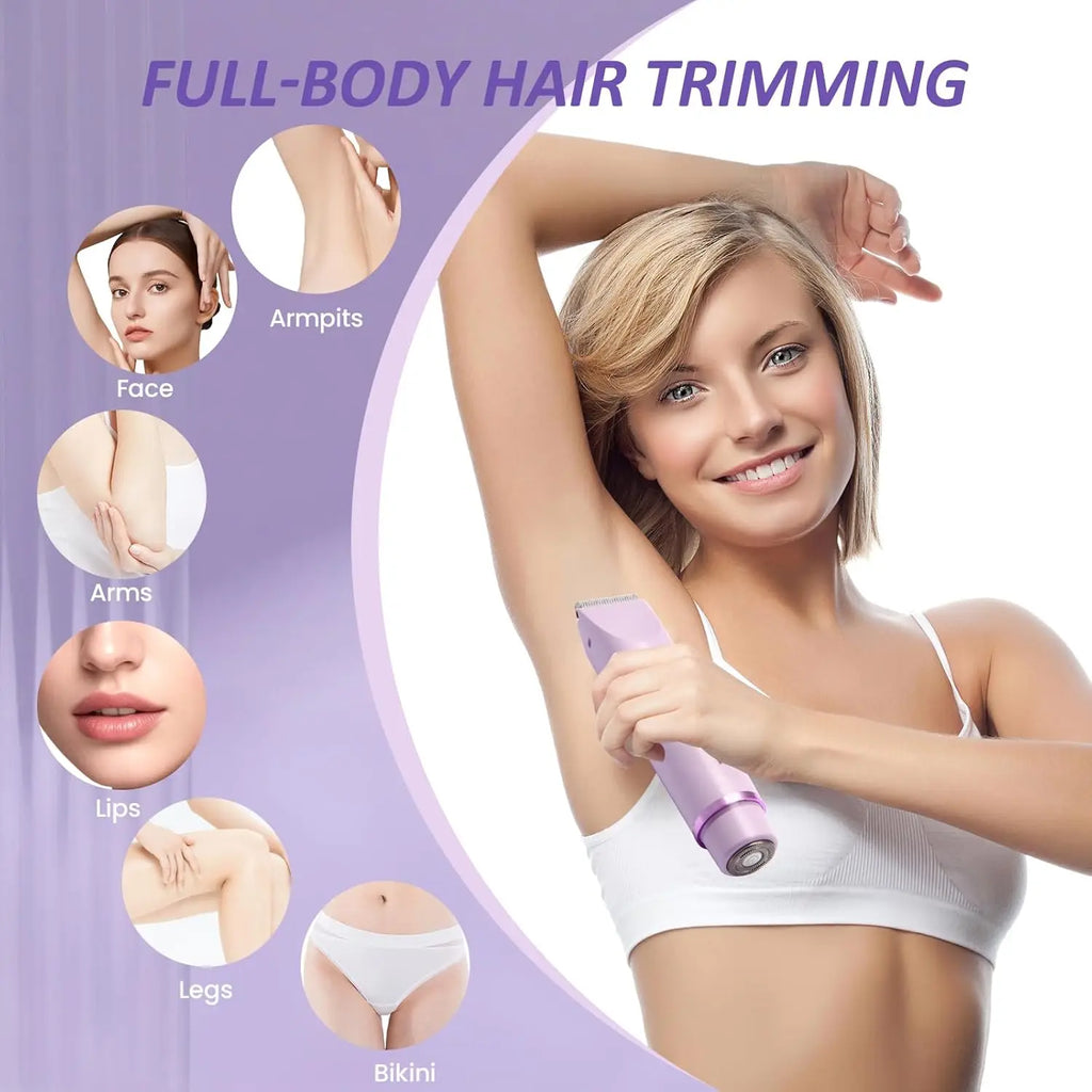 Rasoir Électrique Femme 2-en-1