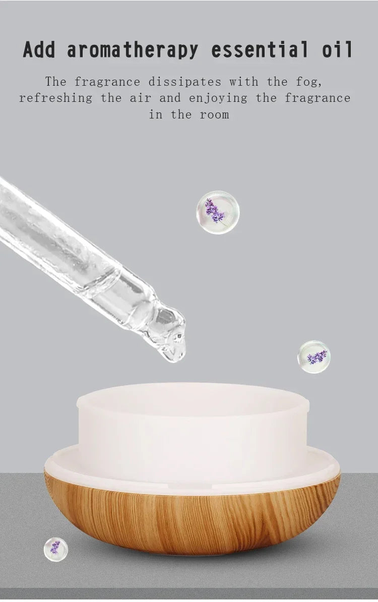 Diffuseur d'Arômes – Bois & LED