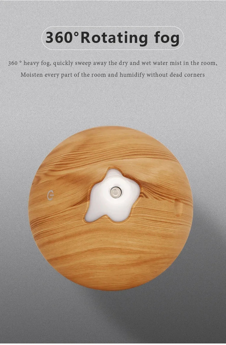 Diffuseur d'Arômes – Bois & LED