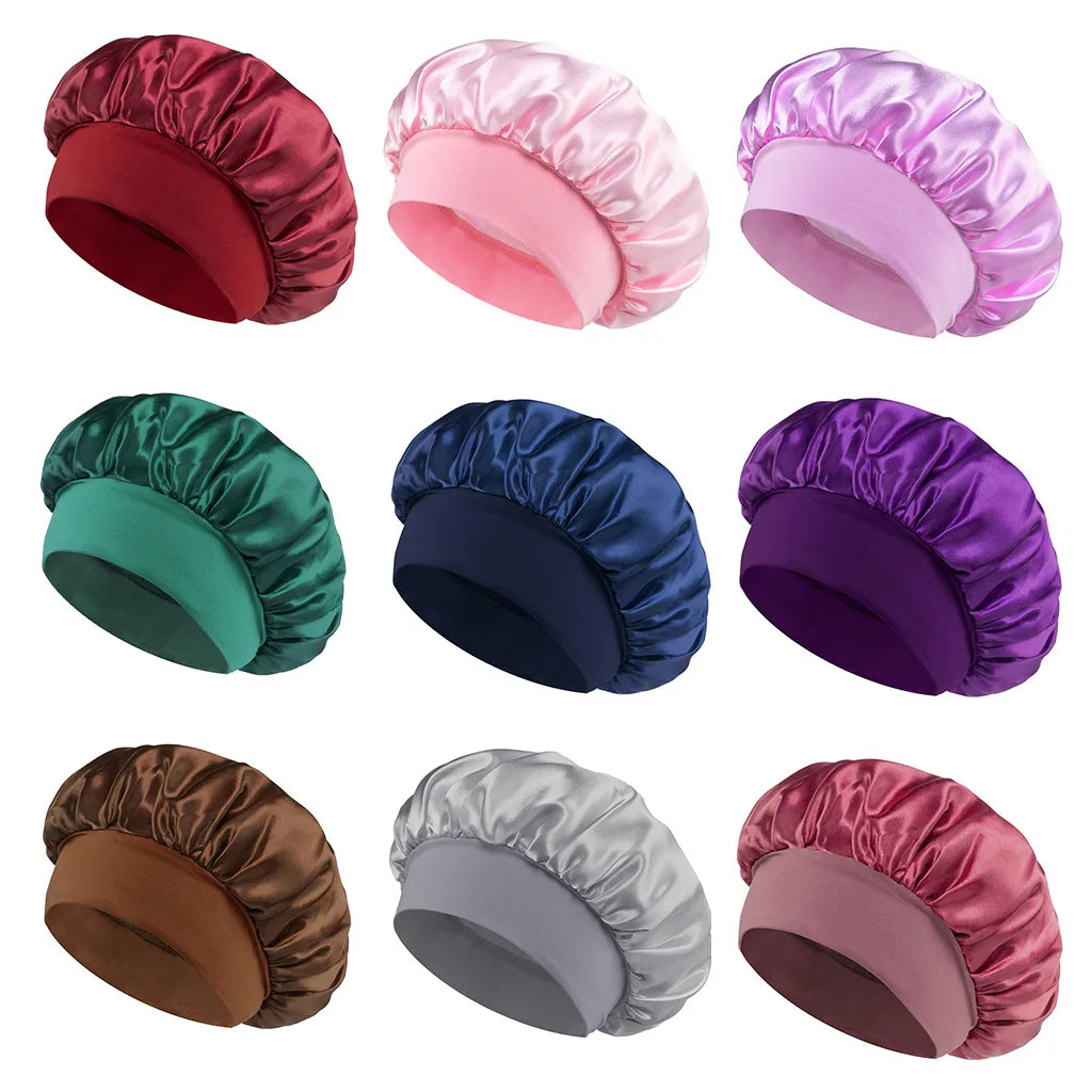 Grand Bonnet de Nuit en Satin