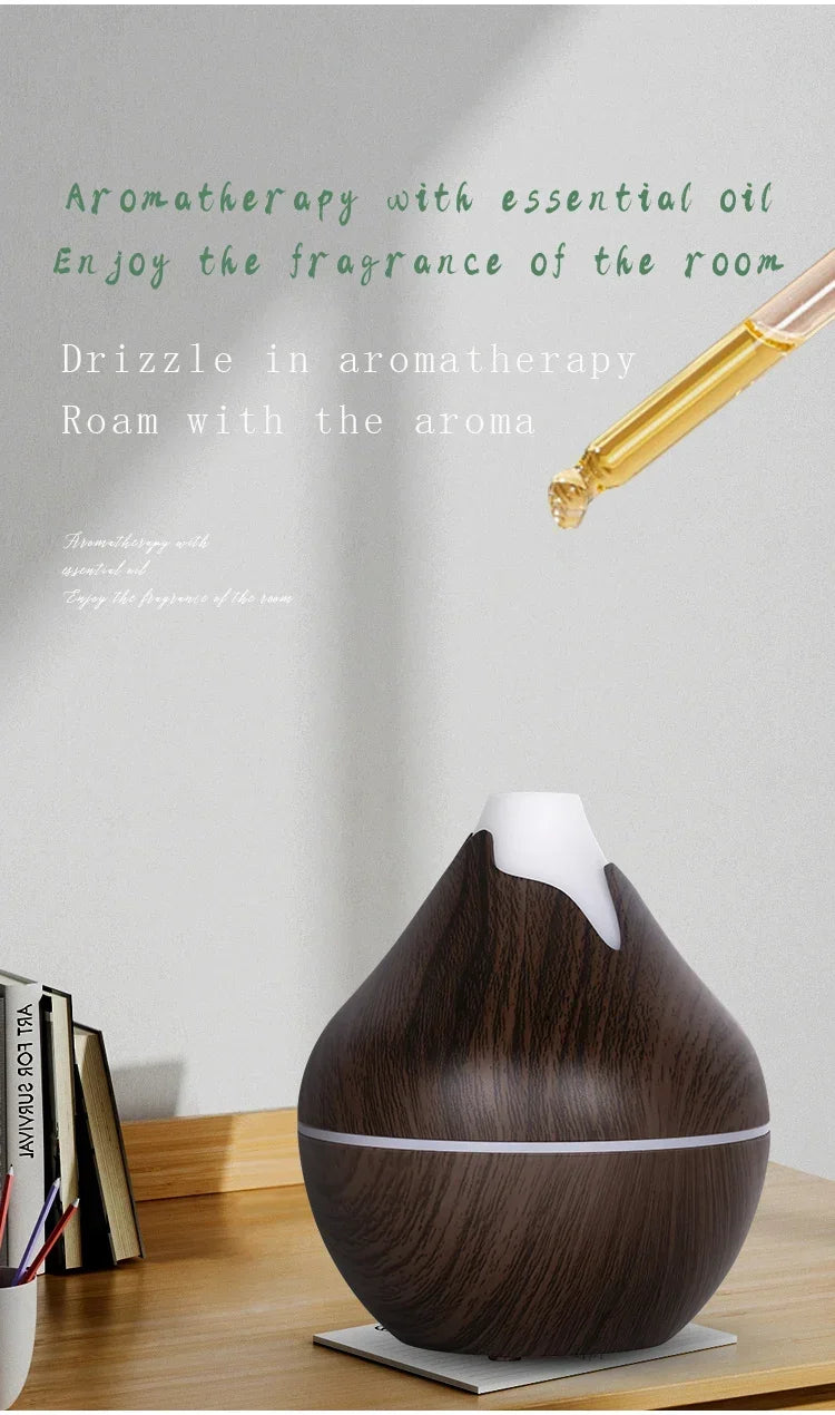 Diffuseur d'Arômes – Bois & LED