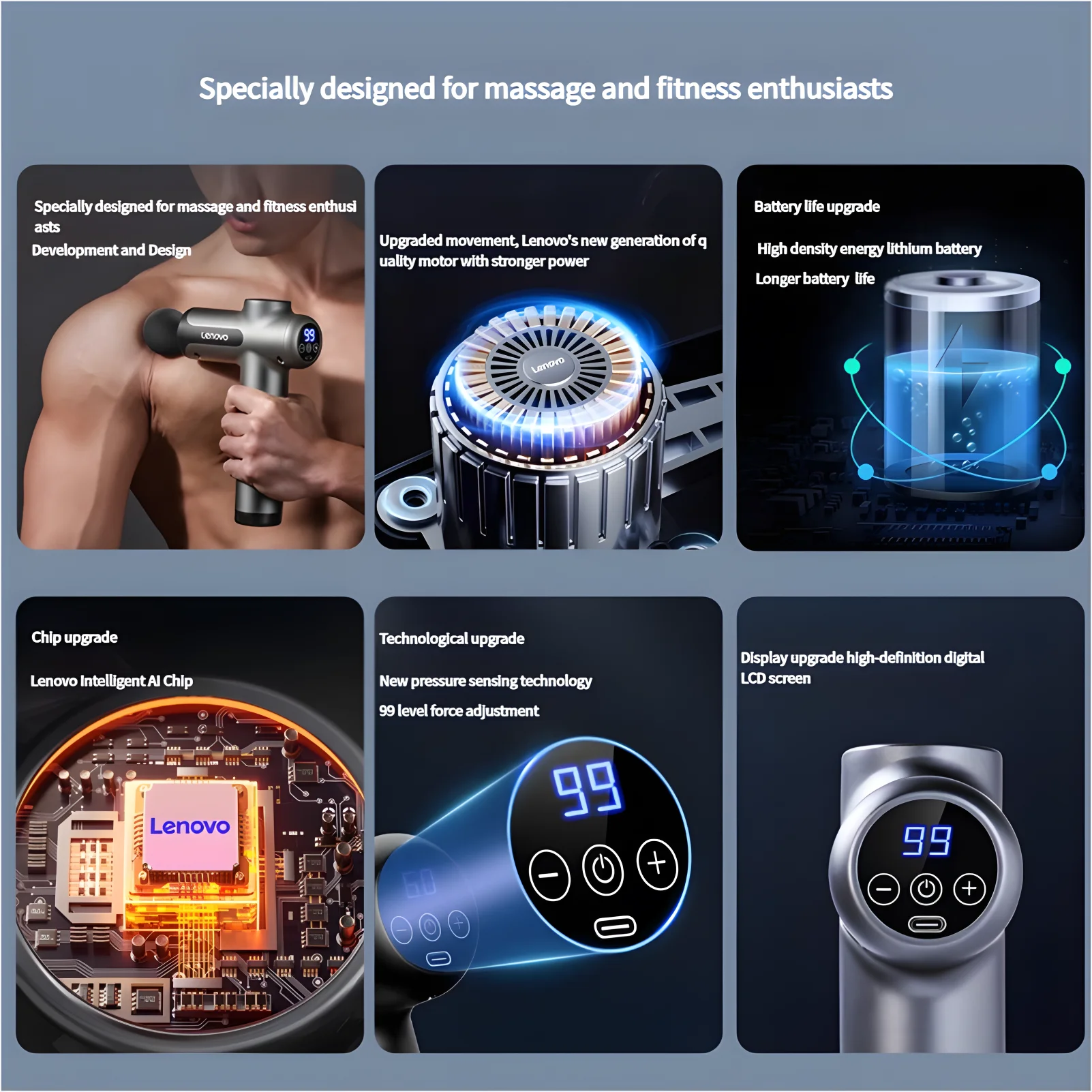 Pistolet de Massage Professionel Lenovo