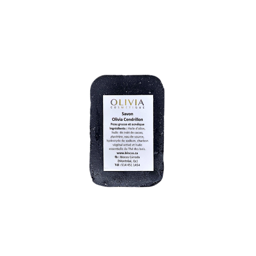 Savon au Charbon végétal actif : Olivia Cendrillon