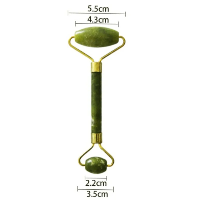 Masseur facial en jade naturel