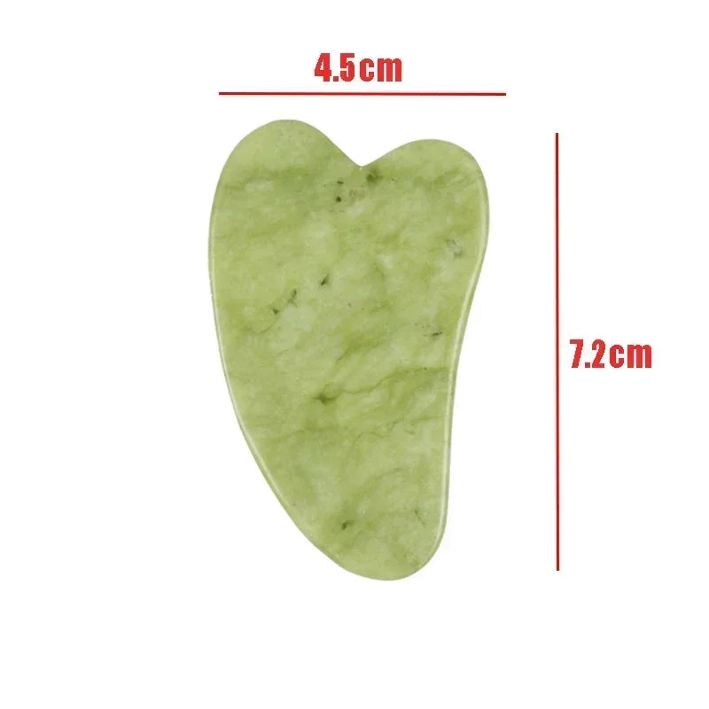 Masseur facial en jade naturel